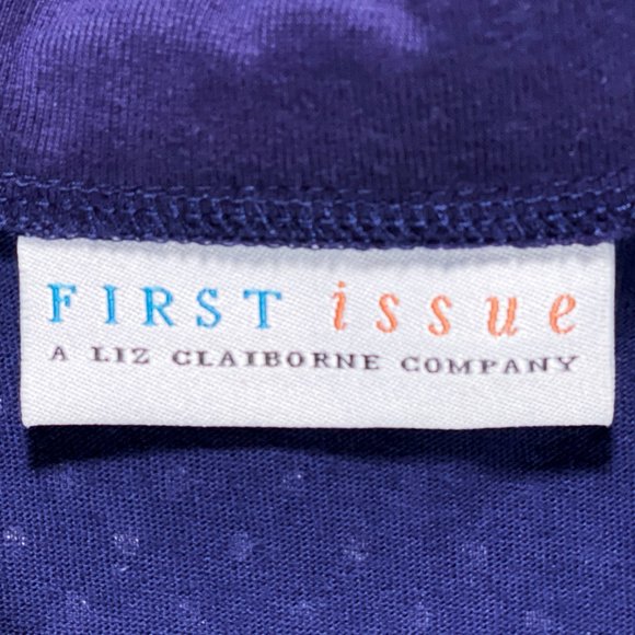 First Issue A Liz Claiborne Company Missy 3/4 Sleeve Polkadot Top Size XL - Picture 2 of 12